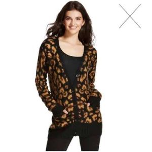 Cheetah print Long cardigan
